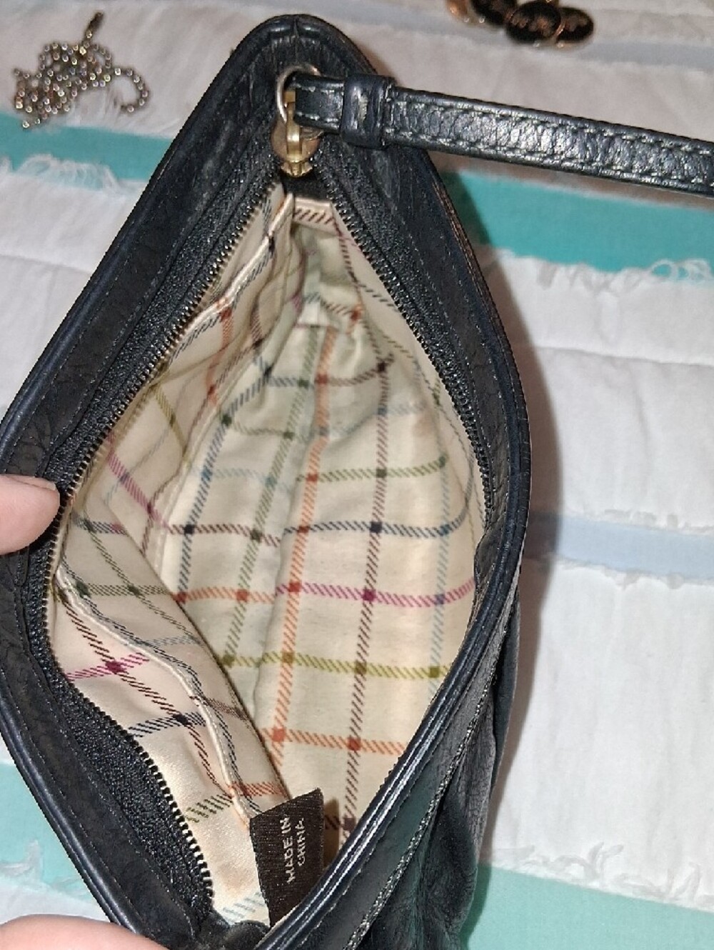 Black Coach Wristlet **Firm Price ** - Picture 6 of 10